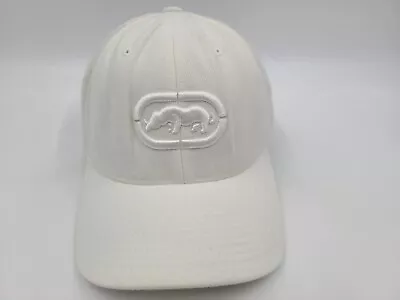 Ecko Unltd Flex Fitted S-M Hat Cap Baseball Skate Surf Dad Mom Men Women White • $19.99