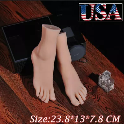 Silicone Realistic Feet Model Fake Foot Mannequin For Shoes And Socks Display • $32