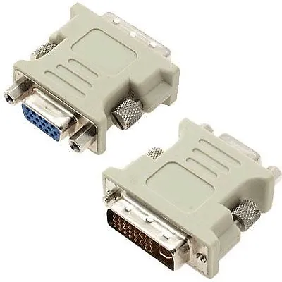 5-pack Male DVI-D (DVI 24+1 Pin) To Female VGA Adapter • $13.95