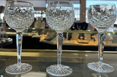 3 Waterford Crystal Colleen Hock Wine Glasses • $129