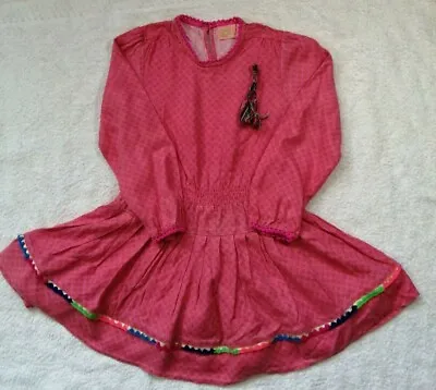 Mim Pi Long Sleeve Dress Age 7. Good Condition. UK POST ONLY • £12