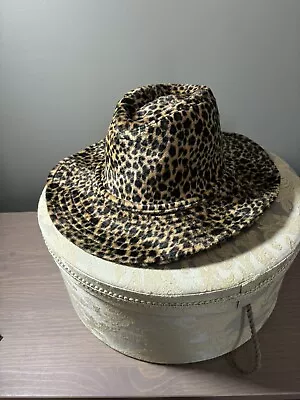 Soft Cowboy Hat Velvet Cheetah Animal Print Rodeo Western Leopard • $19