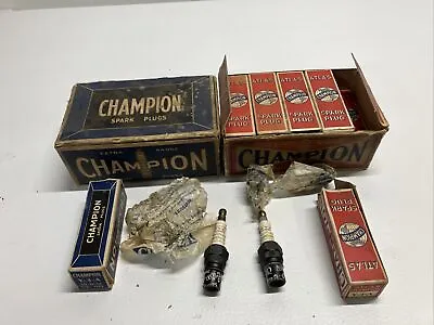 (21) Vintage Champion Spark Plugs Y-4-A Y4a New Old Stock • $125