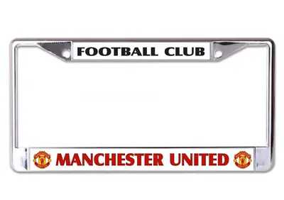 Football Club Manchester United Usa Made Chrome License Plate Frame • $29.99