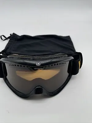 Von Zipper Ski Goggles Black With Yellow Writing On The Straps • $24.95