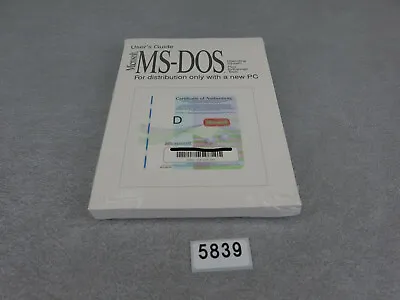 Microsoft MS-DOS Operating System Factory Sealed NOS New Old Stock  • $93.75