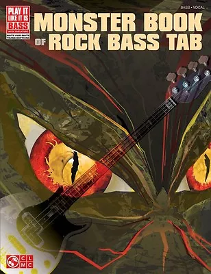 Monster Book Of Rock Bass Tab Sheet Music Bass Book NEW 002501476 • $25.95