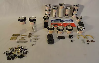 Look! Big Lot Of 1960`s Mpc 1/24 Slot Car Parts With Chassis Motor Rims Etc. • $9.99