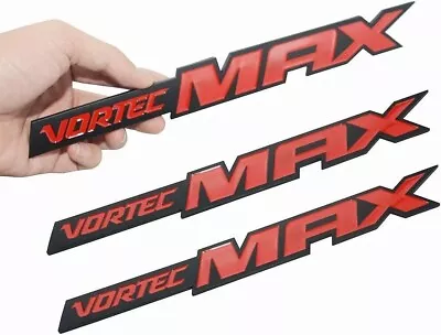 3pcs Vortec Max Emblem Badge For 06-09 Silverado Truck 6.0 Liter Black Red • $20.36