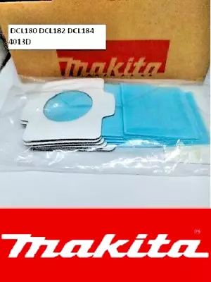 5x Genuine Makita Paper Filter Bags DCL180 DCL182 DCL184 4013D Vacuum Clean • £8.96