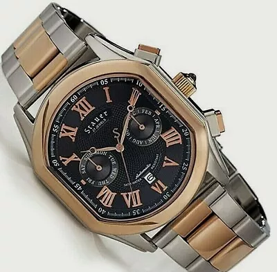 STAUER VERSAILLES Rose Gold Watch Designer Timepiece Precision Automatic Move • £199.99