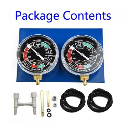 $48.23 • Buy Vacuum Gauge Balancer With Hose Kit 2pcs Carburetor Synchronizer Portable