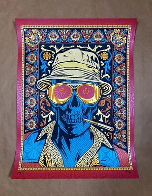 $235 • Buy Todd Slater Hunter Thompson Too Weird To Live Too Rare To Die! Poster S/N Of 200