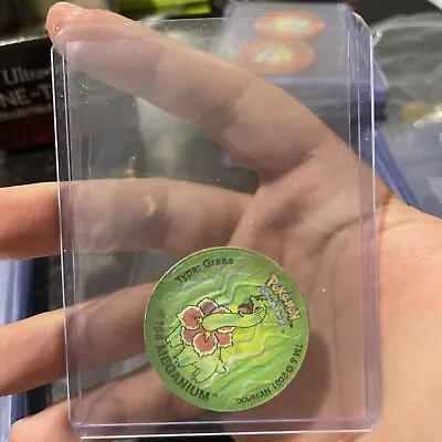 POKEMON 3D TAZOS 1999 Official Simba Nintendo Stamped & Licensed Bayleef MINT • $7