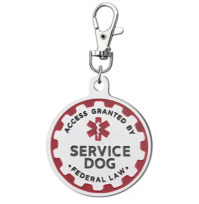 $9.99 • Buy Service Dog Animal Stainless Steel Dog Cat Pet Double Sided ID Tag