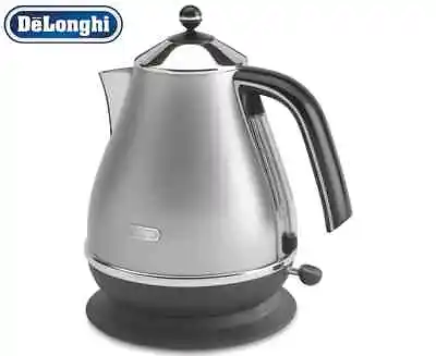 $116.98 • Buy Delonghi Icona Classic Kettle Electric Water Heater Cordless Boiler Silver 1.7L