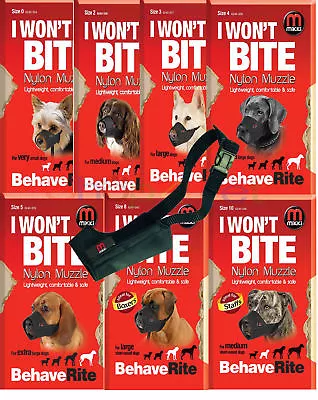 £12.39 • Buy MIKKI DOG MUZZLE - 13 Sizes For Male Dogs & Bitches As Well As Short Nosed Dogs