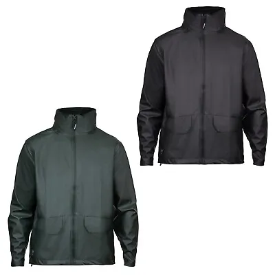 Helly Hansen Voss Reflective Waterproof Hooded Zip Up Rain Jacket • $66.87