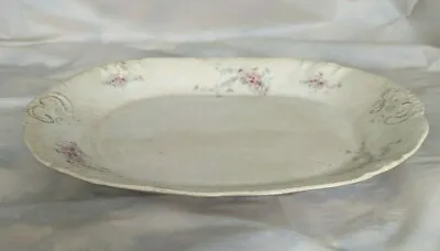 Old Rare Large LaBelle China Oval Family Platter With Flowers  • $35