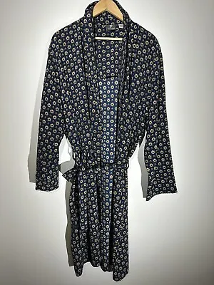 Tootal Mens Vintage Retro Dressing Gown Robe Medium 90s • £15.36