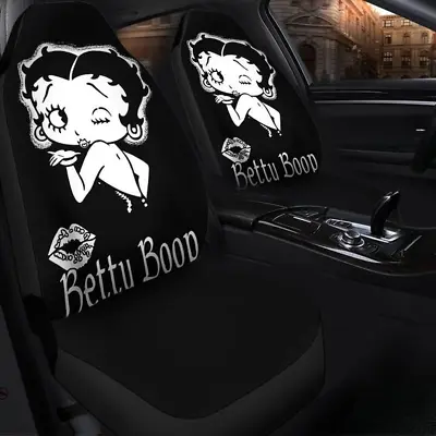 $54.99 • Buy Betty Boop Black Style Car Seat Covers (set Of 2)