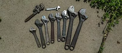 Vtg. Crescent Wrench Lot Usa • $22