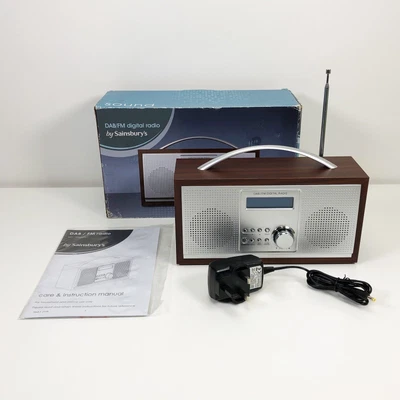£34.99 • Buy Sainsburys Wooden DAB / FM DIGITAL RADIO & Power Supply NE-3111 - NEW & BOXED