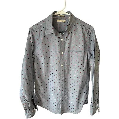 Hawker Rye Slim Fit Shirt Men's Casual Blue Button Long Sleeve; Small • $11