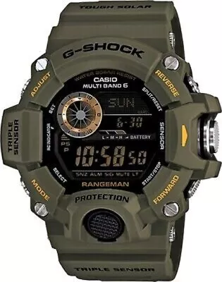 Casio G-Shock GW9400-3 Atomic Watch Rangeman Military Triple Sensor Tactical • $224.99