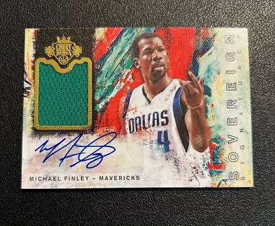 2014 Panini Court Kings Sovereign Signatures /65 Michael Finley #18 Jersey Auto • $49.99