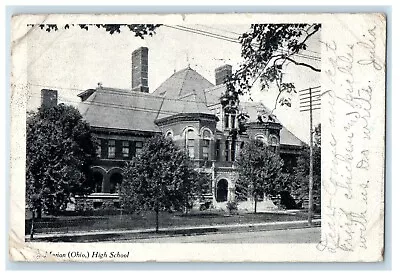 1906 High School Building Street View Marion Ohio OH Posted Antique Postcard • $9.72