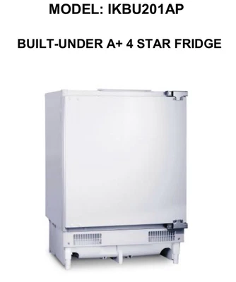 £179 • Buy Ice King Integrated Built In Under Counter Fridge With Ice Box Ikbu201ap Rrp£239