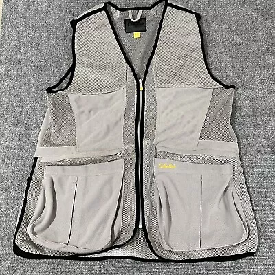 Cabelas Hiking Vest Mens XL Gray Mesh Outdoor Camp Fishing Hunting • $27.97