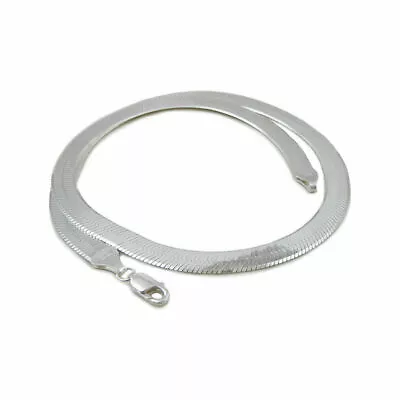 5mm Herringbone Necklace Sterling Silver 925 Italian Chain - 16''-30'' New • $29.39