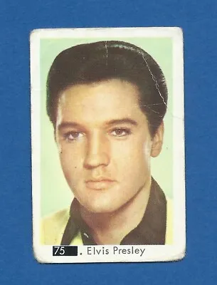 1967 Dutch Gum Card Black Square #75 Elvis Presley • $3.99