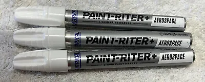 3x Markal Paint-Riter+ Liquid Paint Marker Aerospace White • $14.99