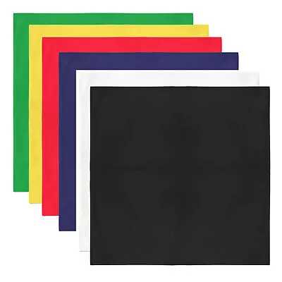 Solid 100% Cotton Unisex Bandana - 12 Pack • $32.12