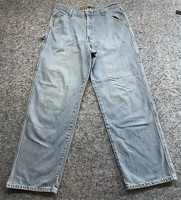 Vintage Levis Silvertab Carpenter Jeans Mens 34x32 Wide Leg Skater February 2003 • $59.95