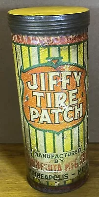 Vintage Jiffy Tire Patch Cardboard & Metal Repair Kit/Can/Tube By Minnesota MFG • $20