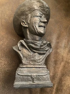 John Wayne American Hero 8.5  Bust Sculpture By Billy Burns Father's Day • $20