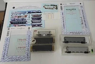 N Scale Undecorated Box Cars Hopper Cars With Decals Graffiti Lot Of 5 Cars • $50