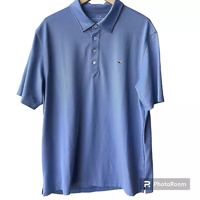 Vineyard Vines Short Sleeve Polo Shirt Mens Extra Large XL Blue Whale • $14.95