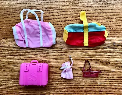 Vintage Barbie And Friends Accessories Bags Purses Suitcase 1980s • $7.99