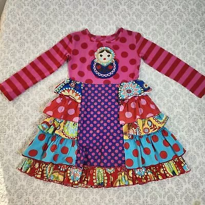 Kid's Mustard Pie Russian Doll Ruffled Dress Size 2T • $28