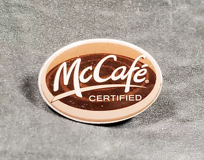 McDonald's McCafe Certified Employee Crew Lapel Hat Pin Fast Food Advertising 1  • $4.98