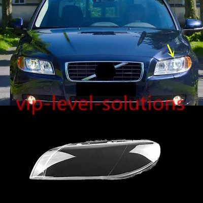 For Volvo S80 2009-2015 Left Side Headlight Lens Clear Cover + Sealant Glue • $108.10