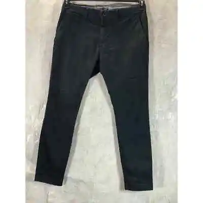 J.CREW Men's Black Stretch 250 Skinny-Fit Chino Pants SZ 32X30 • $39