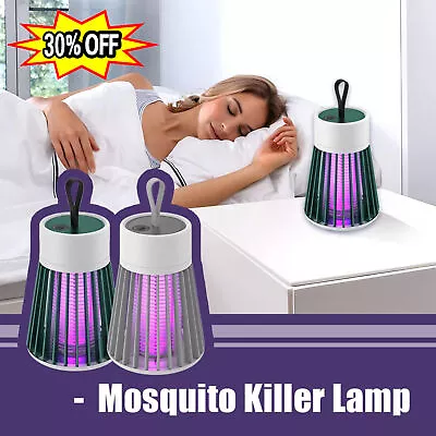 Mosquito Killer Lamp Electric Rechargeable Zapper Bug Fly Insect Trap UV  Light • £5.30