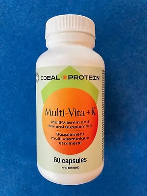 Ideal Protein Natura Multi-Vita +K2 Vitamins - 1 Bottle/60 Capsules EXP  10/2025 • $41.99