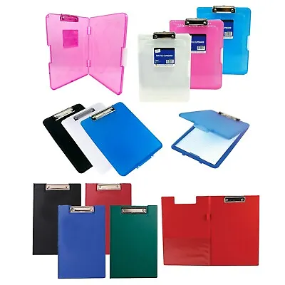 £4.99 • Buy CHOOSE-A4 Clipboard Box File Plastic Office Paper Storage Organiser Folder Case 